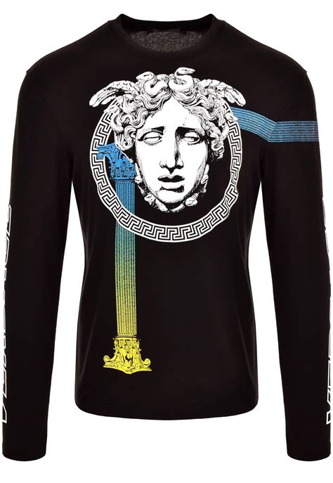 cheap versace t shirt mens|versace long sleeve t shirt.